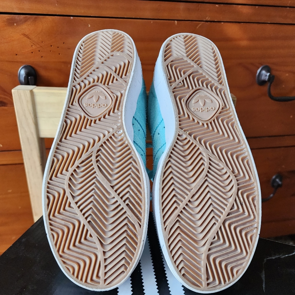 Adidas Skateboarding Shoes Superstar Volcano Pastel Green 38 5 1/2 - Picture 6 of 14